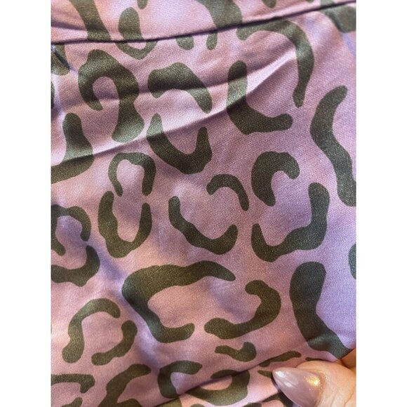 NWT For Love & Lemons June Midi Slip Dress Purple Animal Print Size Small - Picture 14 of 14